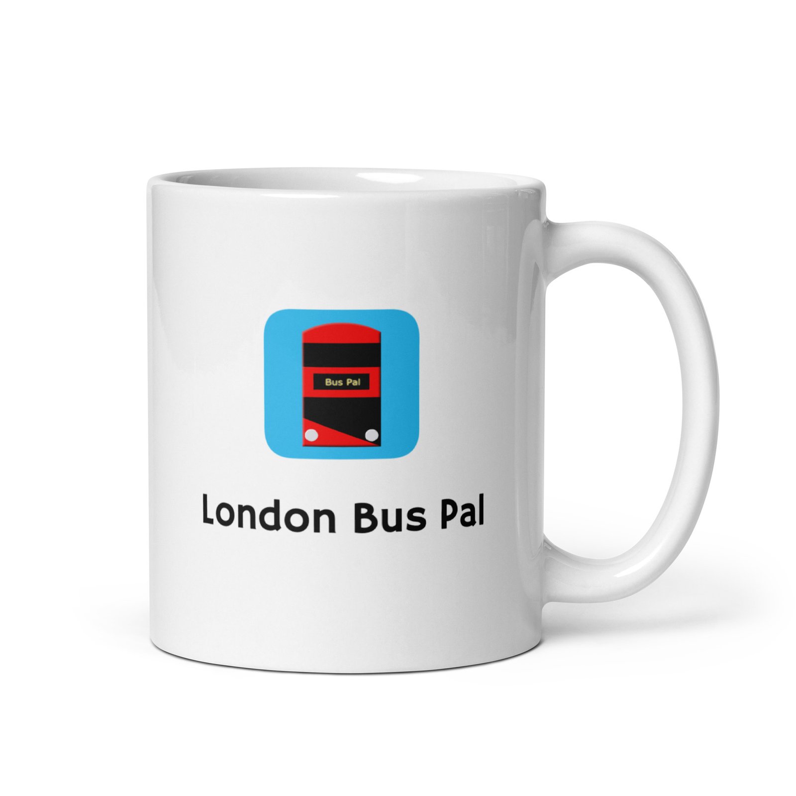 White glossy LBP mug